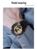 61S Reines Baumwoll-Canvas Uhrenarmband für CASIO G-SHOCK GA110/100DW-5600