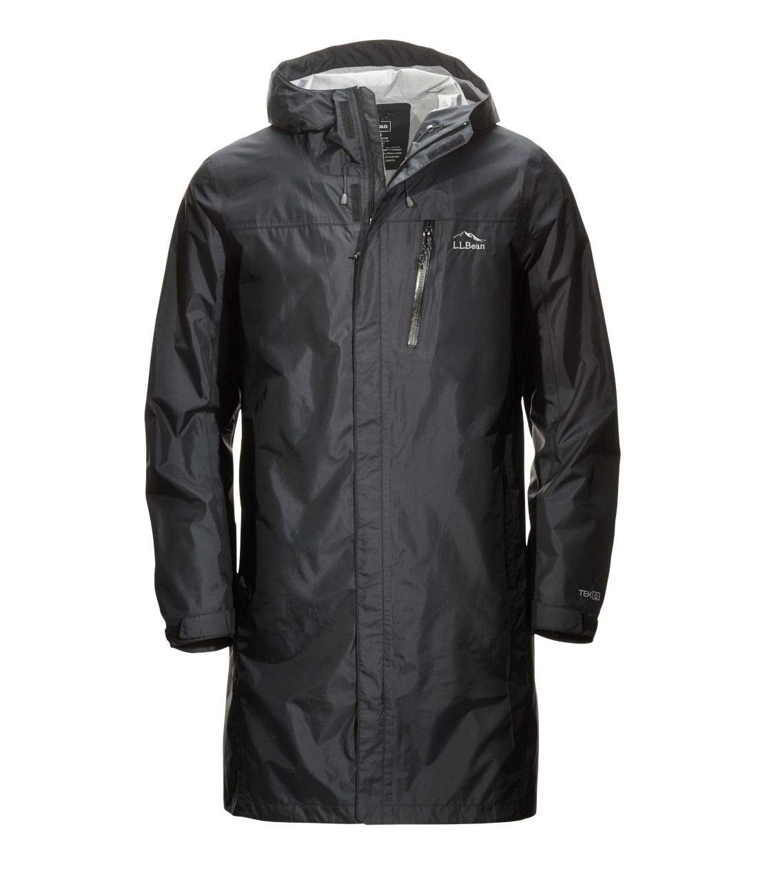 LL Bean Trail Model Rain Японский размер 0UMR110002 Мужское пальто, Посадка, Маленький, Черный, чёрный