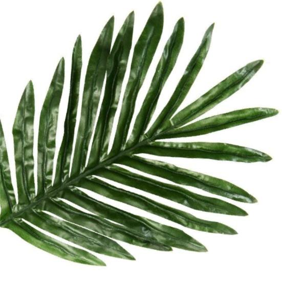 12Pcs Artificial Leaves Plastic Faux Cycad Leaves Dining Table Decor Fake Cycad