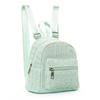 Women's Ethnic-Style Straw Backpack with Double Layer Zipper