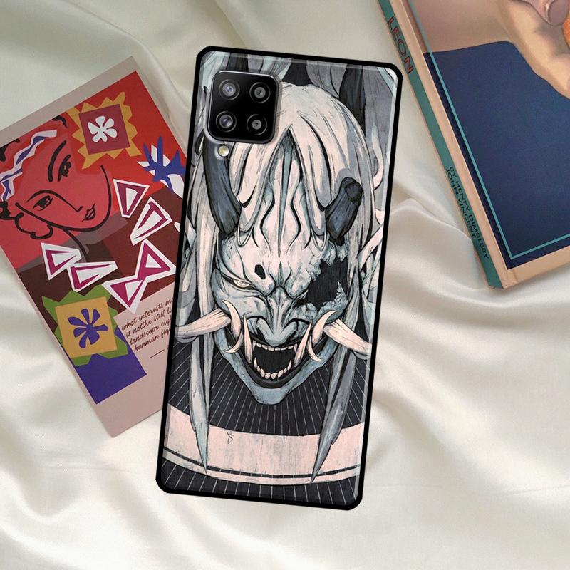 Samurai Oni Mask Case For Samsung Galaxy A33 A13 A36 A56 A23 A52 A32 A12 A54 A34 A14 A16 A26 A53 A15 A35 A55