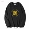 Vergina Sun T Shirt Ancient Macedonia Alexander the Great Symbol Macedon Star Long or Short Sleeves Vintage Washed Casual