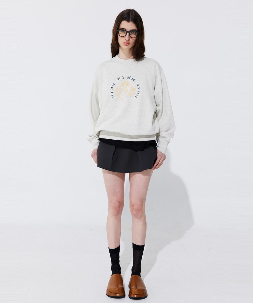 WNDERKAMMER Tuck Skort_Charcoal (Tuck Skirt Pants_Charcoal)