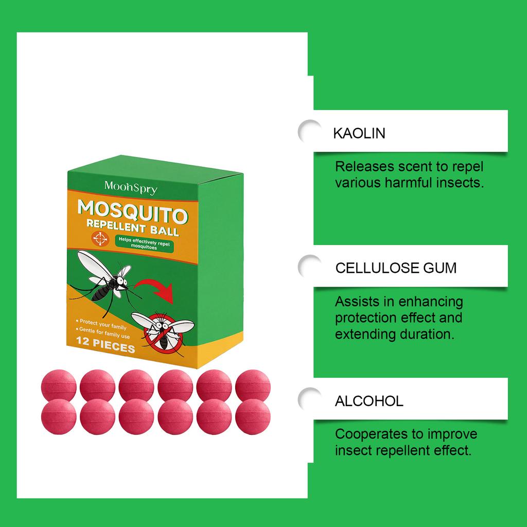 Mosquito-Repellent-Balls Natural Plant Formula for Home Camping Yard Portable Protections