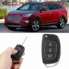 3 Button Remote Key Fob Case Shell Fit for Hyundai Santa Fe (ix45) 2013 2014