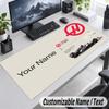 Haas F1 Team Personalized Large Mouse Pad Custom Name Text Extended Desk Mat Gaming Mousepad