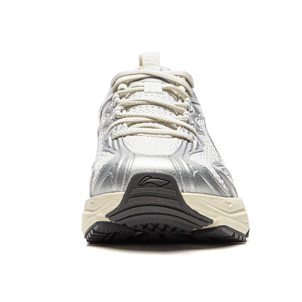 Li Ning Cushioning Abrasion Resistant Breathable Low top Running Shoes Women's Chalk Gray ARXW024-2