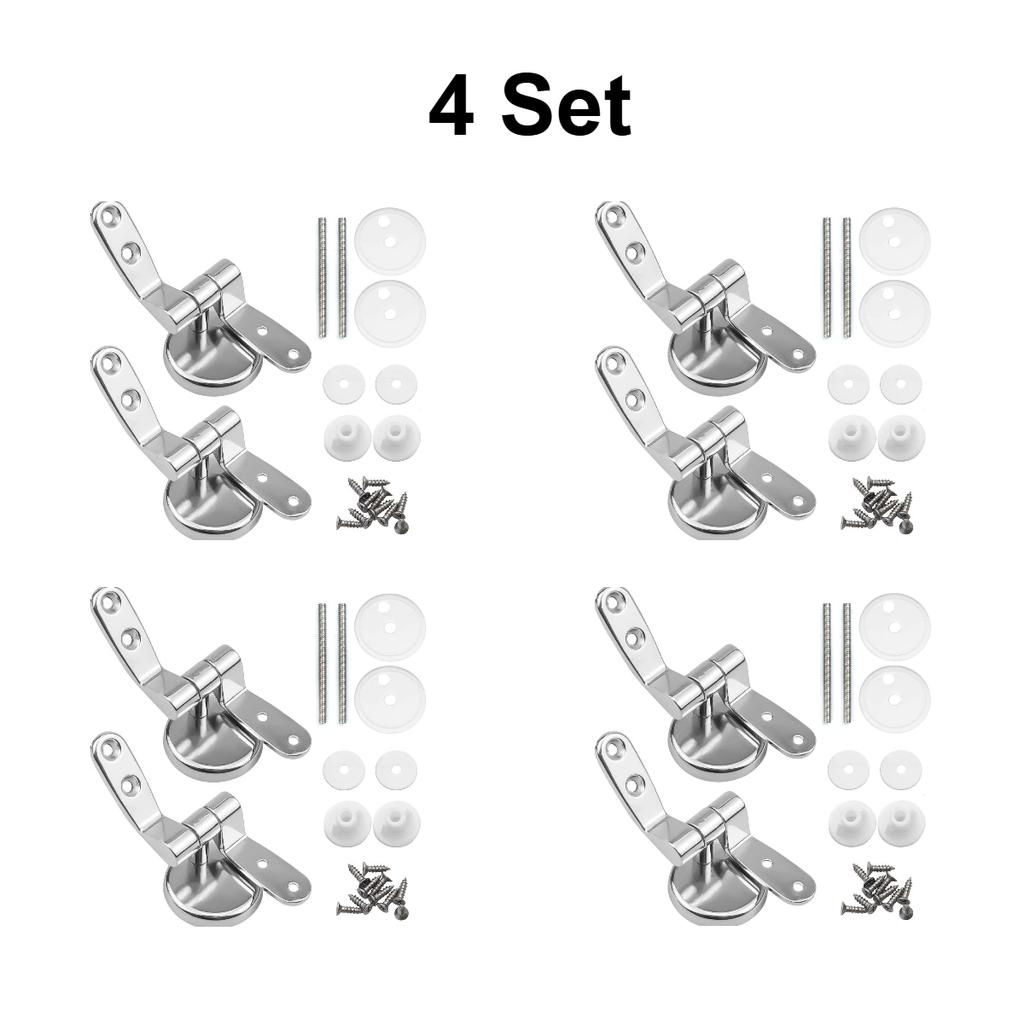 1/4 zestaw Stop Cynku Zawiasy Siedziska Toaletowego Zestaw Zamienny Złącza Pokrywy Okucia Uniwersalne Akcesoria Toaletowe Części Zamienne