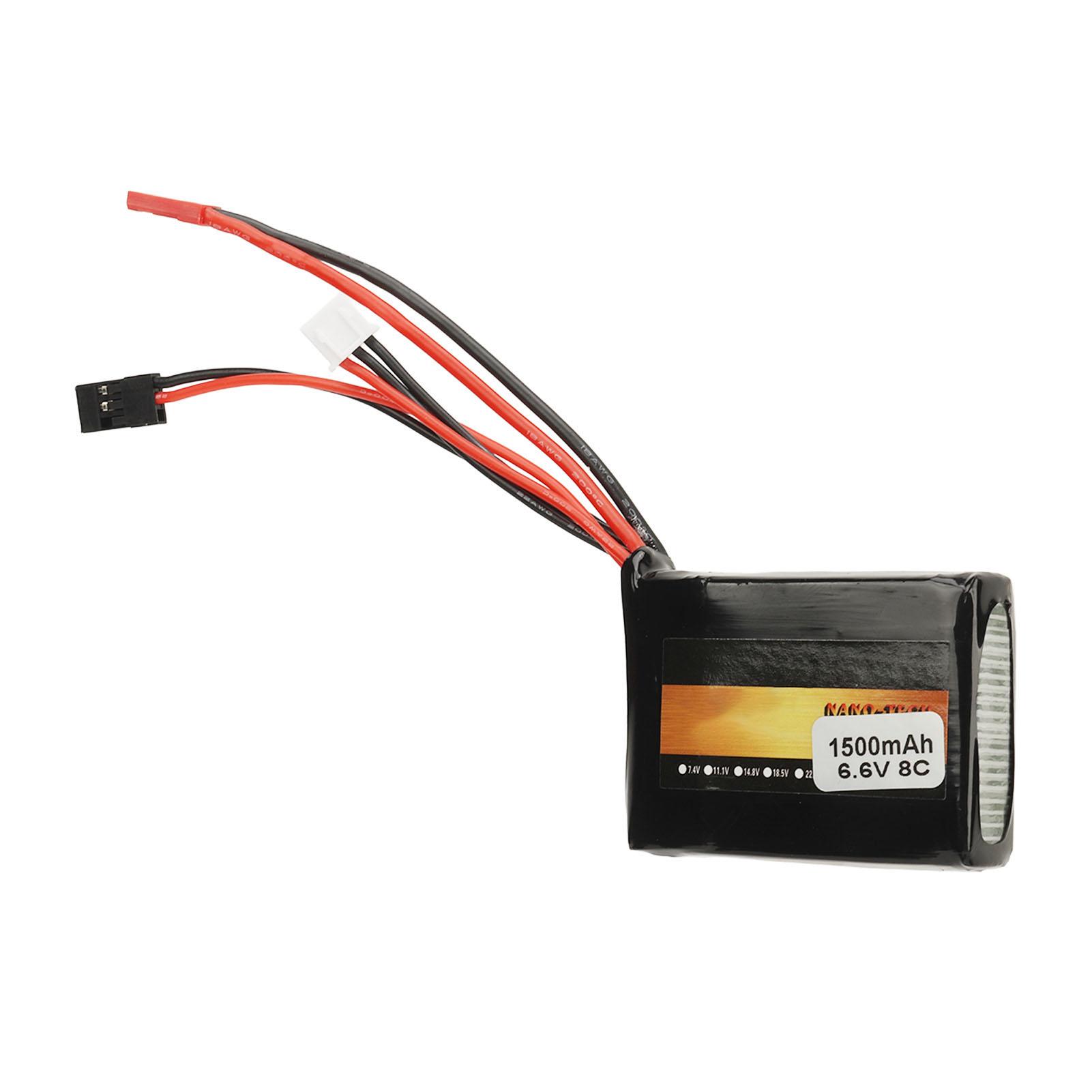 

6.6V 1500mAh 8C Lithium Battery Replacement for Futaba 4PX 14SG 4PV 4PLS 3PV Remote Control