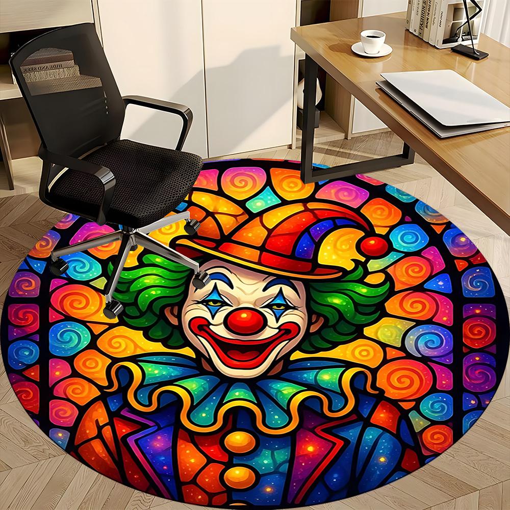 1pc Clown Chair Carpet for Office, Non slip, Soft and Durable Office Rug