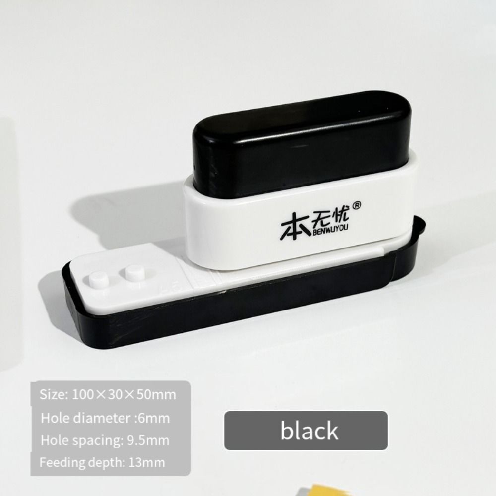 Portable Hand Account Hole Puncher 6mm Standard Hole Punch 5-Hole Paper Punch School Supplies