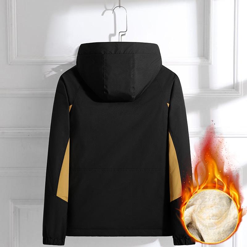 Куртка мужская весна и осень мужская куртка с капюшоном парное пальто XXXXL — фото 5