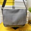 Neue einfache Canvas-Tasche, einfarbig, einzelne Schultertasche, Umhängetasche
