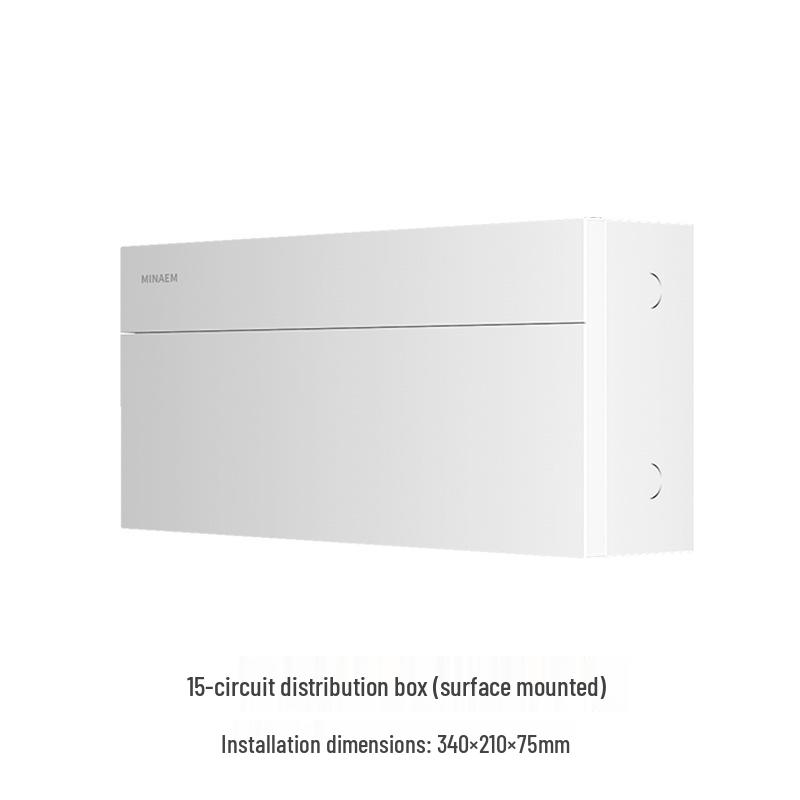 Monslang Surface-Mounted Indoor Distribution Box, 24-Position, High-Value Strong Current Control Box for Household Wiring.
