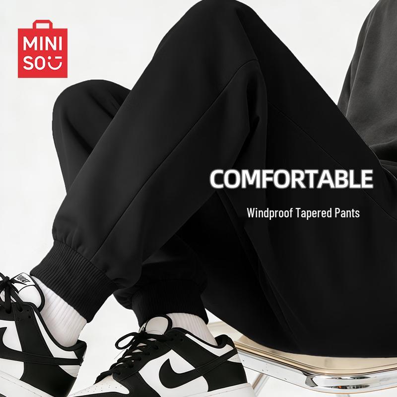 MINISO Men's Casual Drawstring Jogger Sweatpants