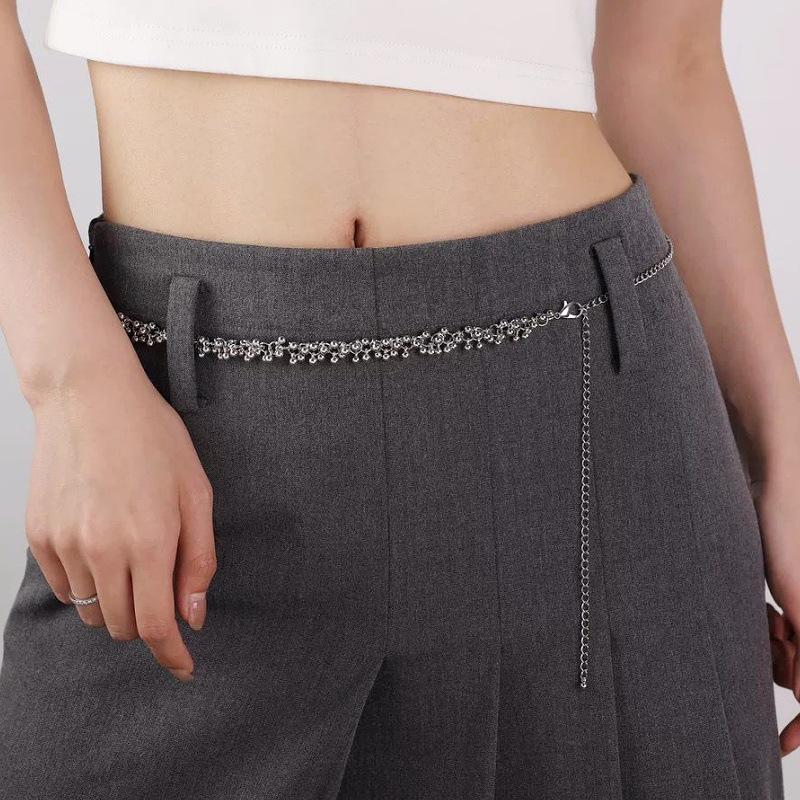 Women s 2024 Ethnic Metal Waist Chain - High-End Style Accessory for Pants  Dresses