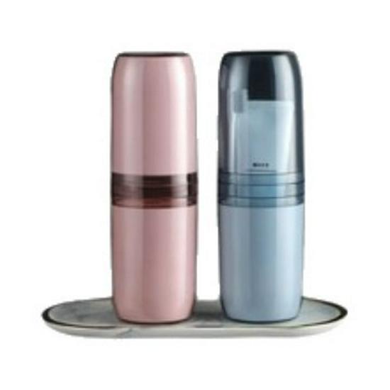 Portable Travel Toothbrush & Toothpaste Set with Transparent Mug