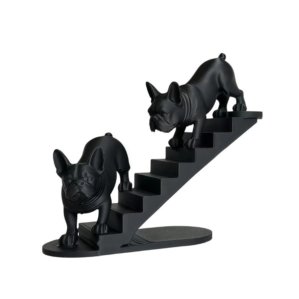

Creative French Bulldog Statues 3D Printed Decorative Bulldog Ornaments Desktop Use Down