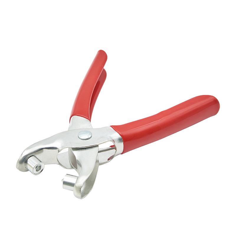 Single Hole Rivet and Eyelet Punch Pliers with Grommet Press
