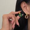 Square Chain Ring, High-end Earrings, Earrings, Light Luxury Fashion, Minimalist Commuting, Niche Design, Fashionable and Versatile Earrings, Women