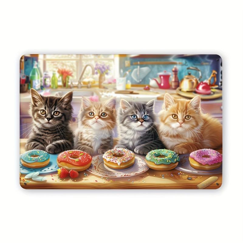 

2D Flat Decorative Iron Metal Sign Featuring Vintage Pattern and Protective Coating for Various Applications 20x30cm（7.8x11.8inch）