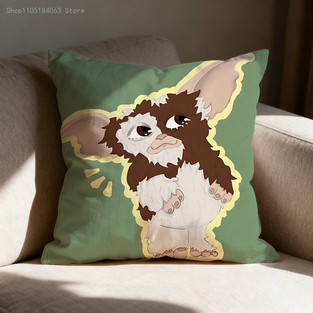 

Horror Funny G-GremlinEs Pillow Case For Sofa Decor Car Office Room Printing Cushion Cover Decorations and Protector 60cmx60cm