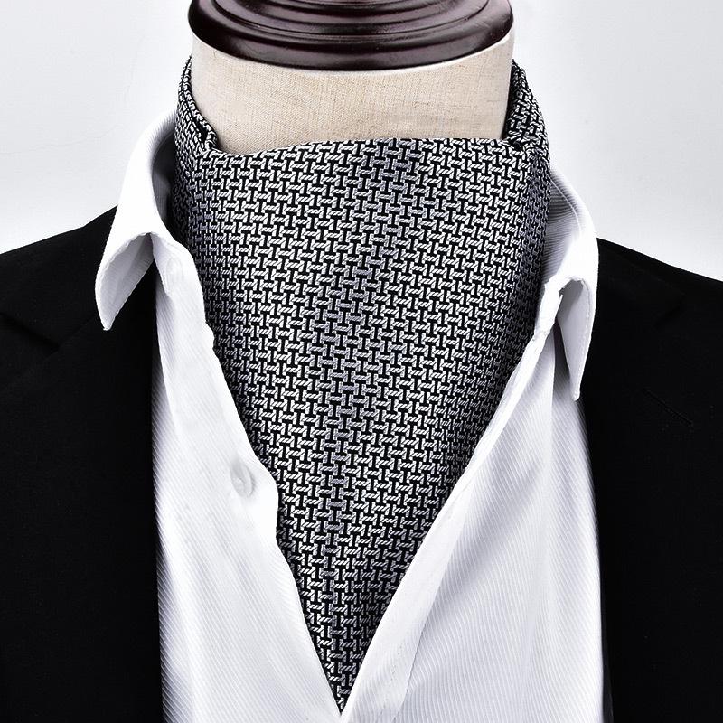 

Men s Formal British Style Polyester Silk Neck Scarf