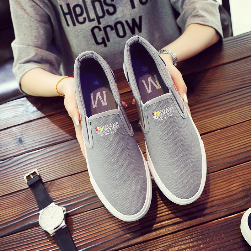 Nowe letnie, codzienne, męskie buty sportowe, oddychające, płócienne, męskie, wsuwane, koreańskie, leniwe buty, męskie trampki, jesień