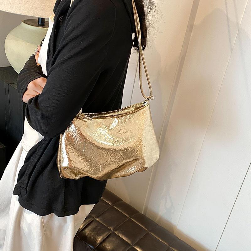 Kleine Tasche Damen Neue Schulter-Umhängetasche Modische einfarbige Tasche