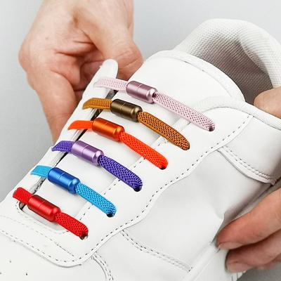 Kids Adult Elastic Popular No Tie Unisex 1Pair Capsule Buckle Shoelace Flat Sneakers Creative New High Quanlity Locking