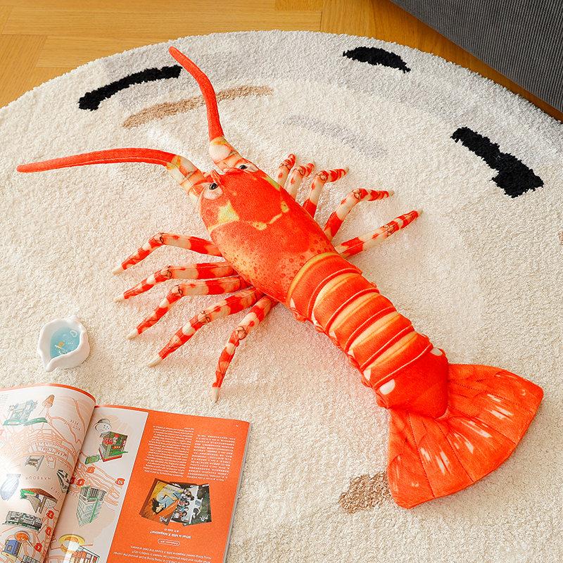 TreasuringU Style 2 Spiny Lobster Plush Toy Cool Colorful Lobster Stuffed Doll Cute Lobster Plushies Home Decor Birthday Gifts