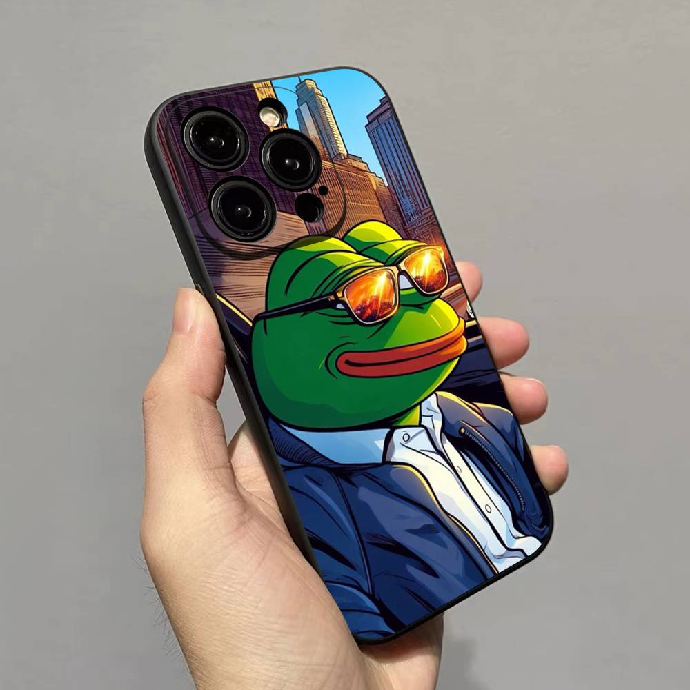 Traurige Frosch Pepe Handyhülle Für iPhone 17 16 15 14 11 12 13 Mini Pro XS Max Plus Hülle Schale