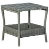 Day and Night - Day and Night Light Gray Synthetic Rattan Garden Table 45x45x46.5 Cm