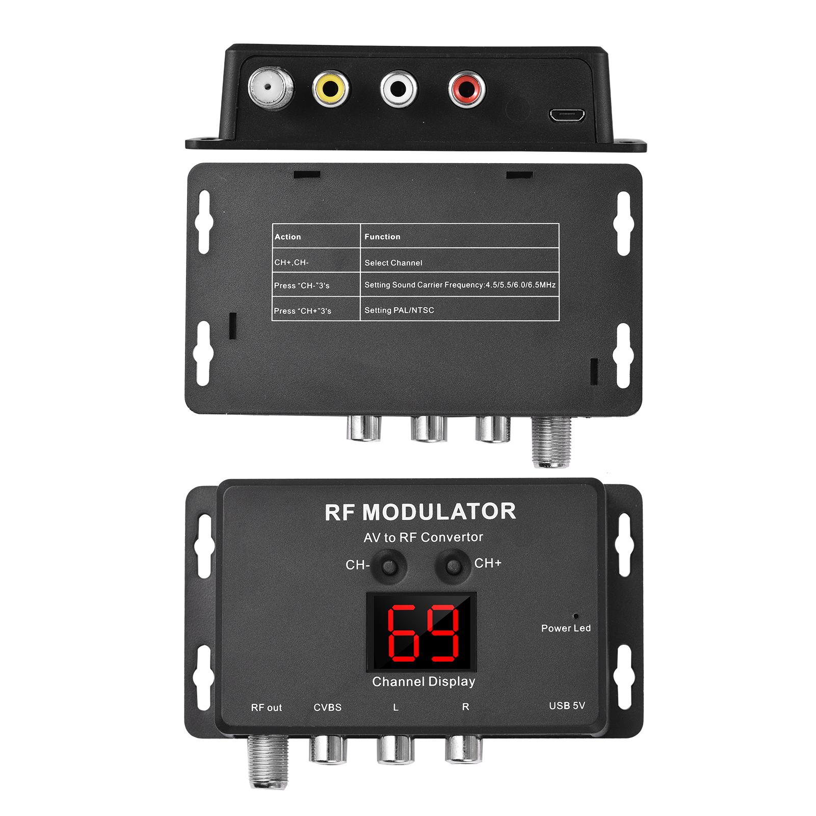 

M60 RF Modulator AV to RF Converter чёрный