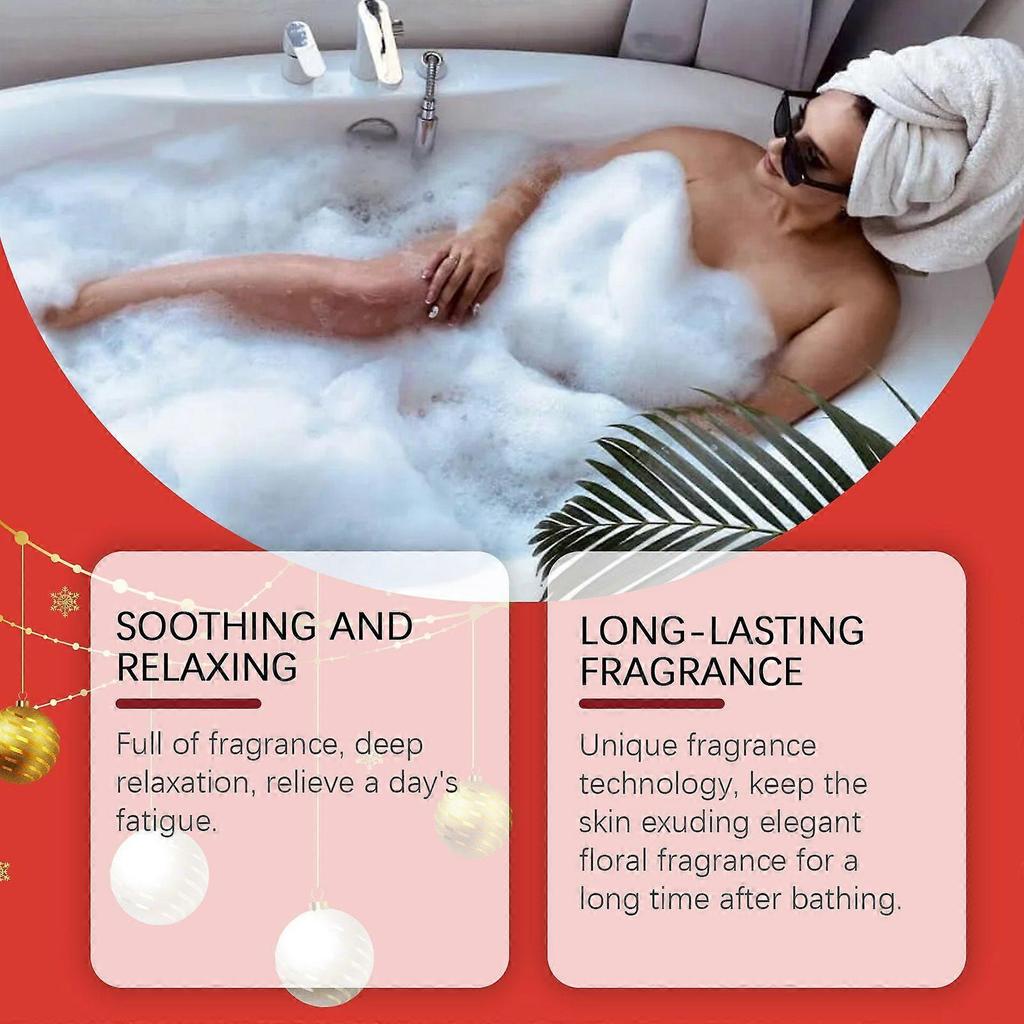 Oceaura Christmas Bath Ball Set Colorful Bath Ball Moisturizing Lasting Fragrance Plant Cleaning Bath Ball