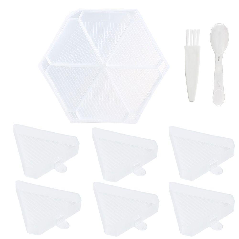 DIY Craft Hexagonal Diamond Painting Tray Drill Storage Container Embroidery Beads Sorting Storage Tray Large Capacity