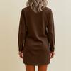 Women's Loose Mid Length Long Sleeved Home Skirt