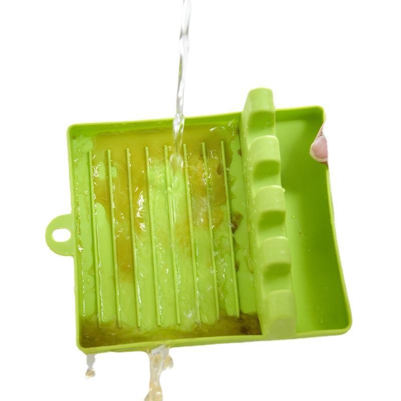 Multifunctional Kitchen Spatula and Lid Rack - Plastic Storage Organizer