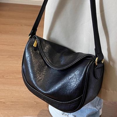 Niche Design Bag Women's New Autumn and Winter Maillard Retro Shoulder Underarm Bag Versatile Messenger Dumpling Bag