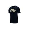 Nike T Shirts Men's Black Crew Neck Moderate Straight Fit BQ0691-010