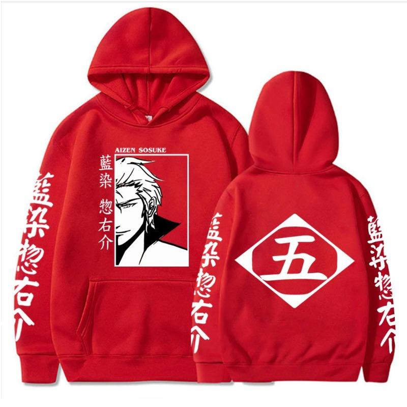Japan Anime Bleach Aizen Sosuke Manga Cosplay Hoodies Pullovers Tops Man Woman Long Sleeve Clothes Cartoon Hoodies Sweatshirt