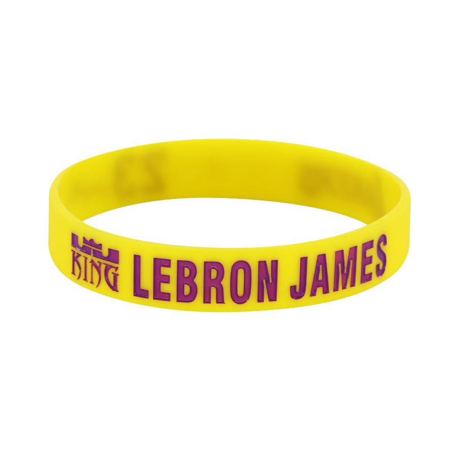 Douyin Popular NBA Star Signature Luminous Silicone Sports Bracelet/Wristband
