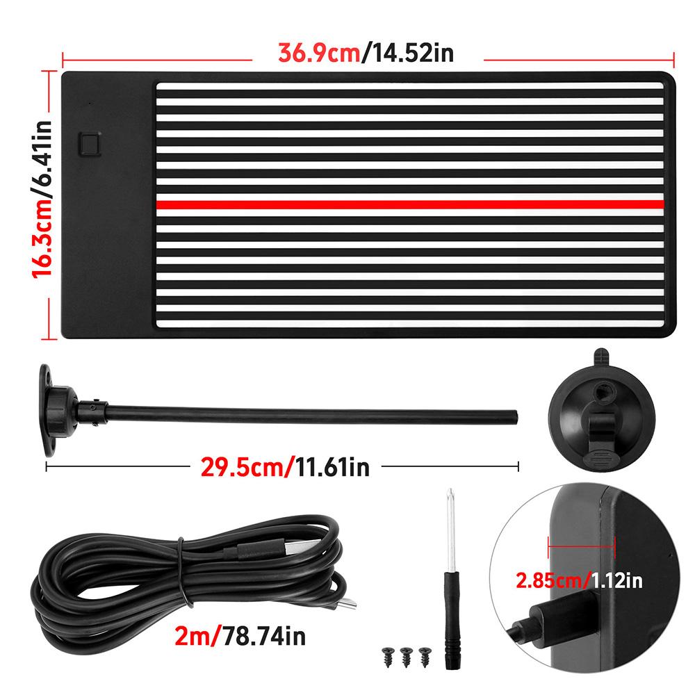 Paintless Wire Board LED Reflector Lamp Kits Checking Line Board Reflector Set Dent Removal Car Dent Repair Tool