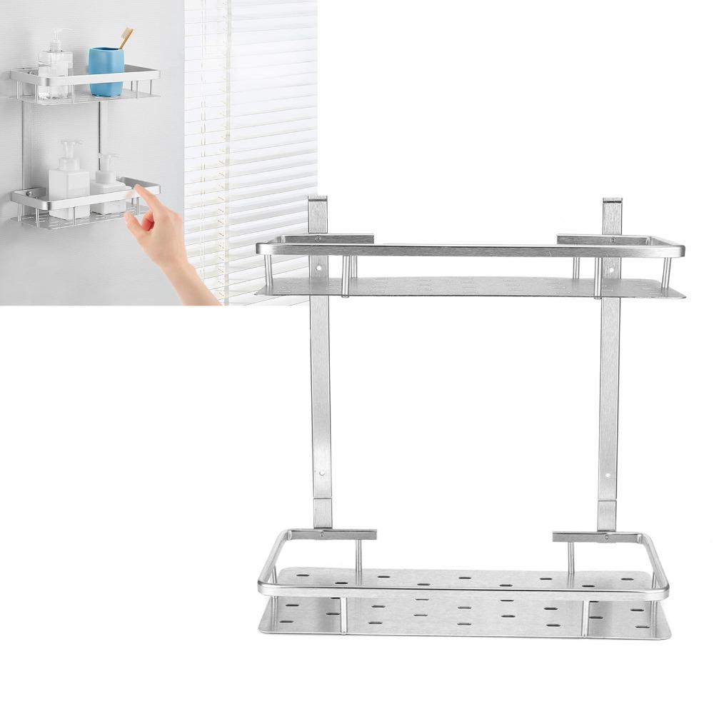 Rostfreies Duschregal Weltraum-Aluminium Aufbewahrungskorb Badezimmer Küche Schlafzimmer Dusche