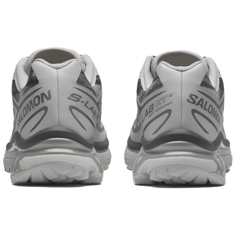 SALOMON XT 6 Cushioning, Wear Resistant Low Top Casual Running Shoes Unisex Silver Gray Sneakers 478760