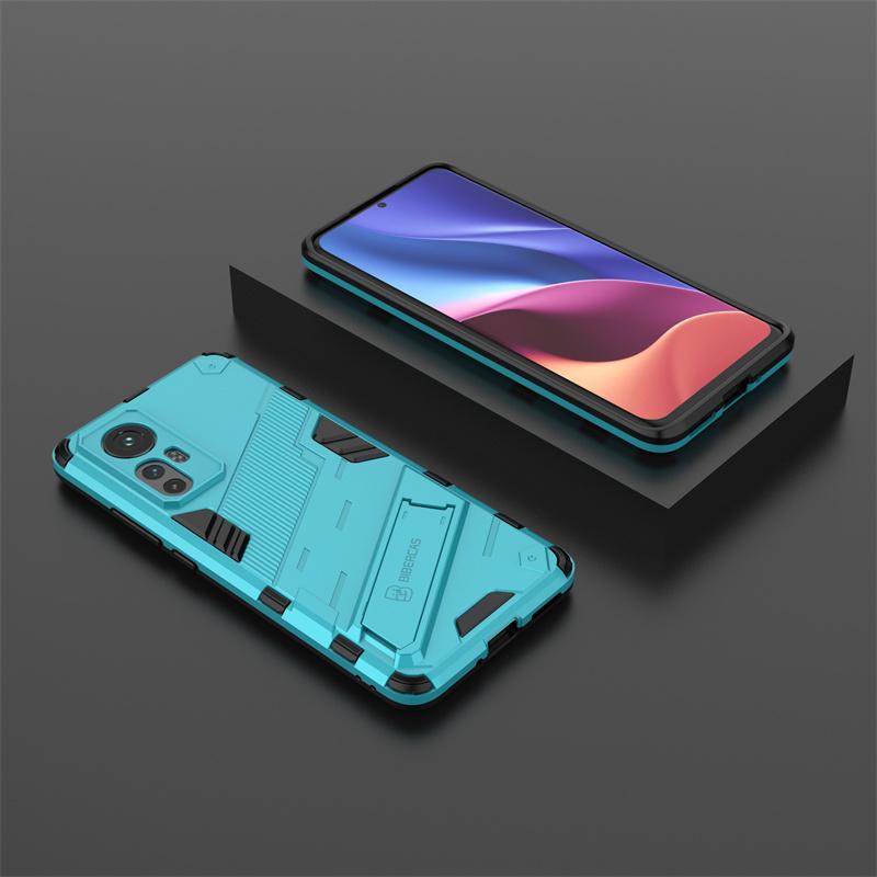 Pouzdro s magnetickým stojanem a držákem pro Xiaomi Mi 12 Pro 12X 5G, zadní kryt s držákem pro Xiaomi Mi 12 Lite Mi 12X a držákem na telefon