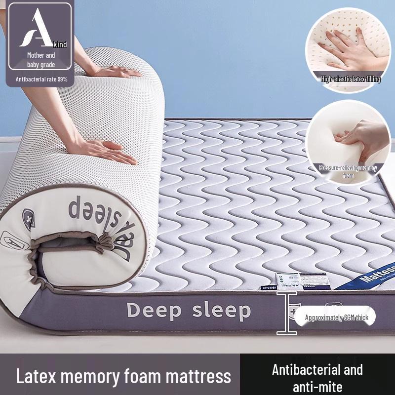 Latex Memory Foam Mattress Soft Pad for Home, Dorm, or Rental Use – Ideal for Single Tatami Beds