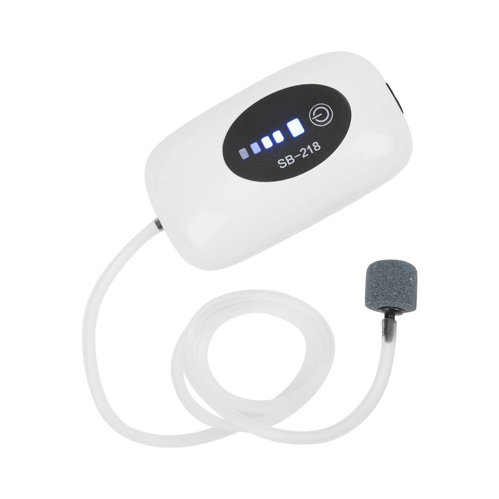 Oxygen Pump with Usb Cable Rechargeable Portable Mute Air Pump for Fish Tank Outdoor Fishing