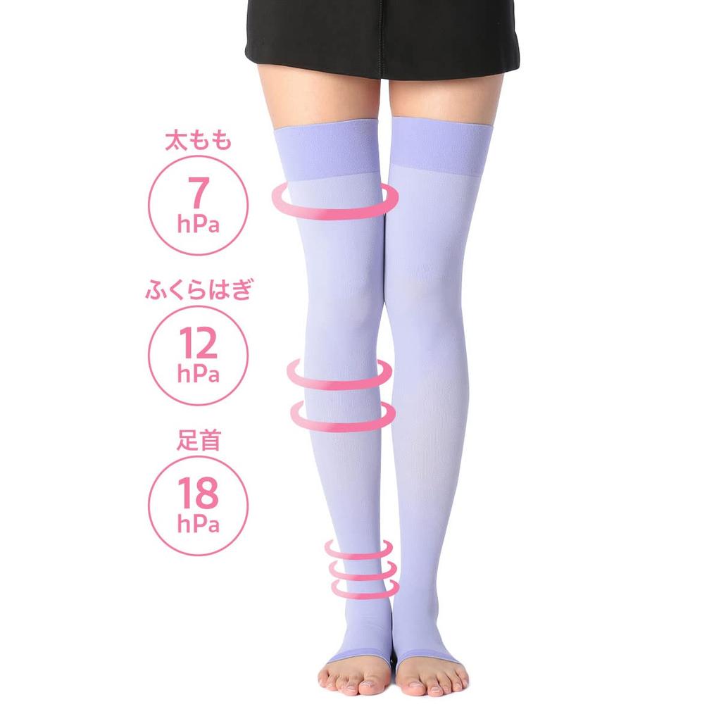 Fukusuke SUPER SUPPORT Sleep 1 Size M Socks, Pair, Women's, Black,