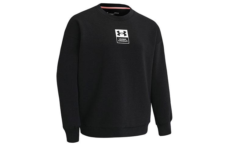Under Armour Summit Sweatshirts Women s Black Crew Neck Moderate Regular 1369562-001 L